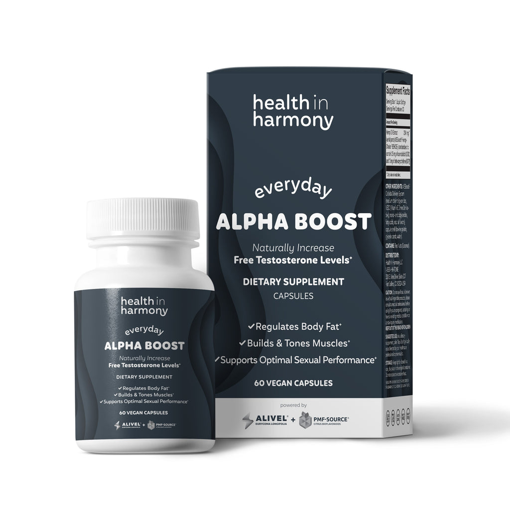 Alpha Boost Advanced Men's Supplement - 60 Capsules For Prostate & Men's Health, All Natural, Non-GMO (Exp 12/2026)